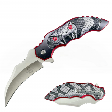 Snake Eye Tactical Karambit Spring Assist Knife - SE-A3188RD